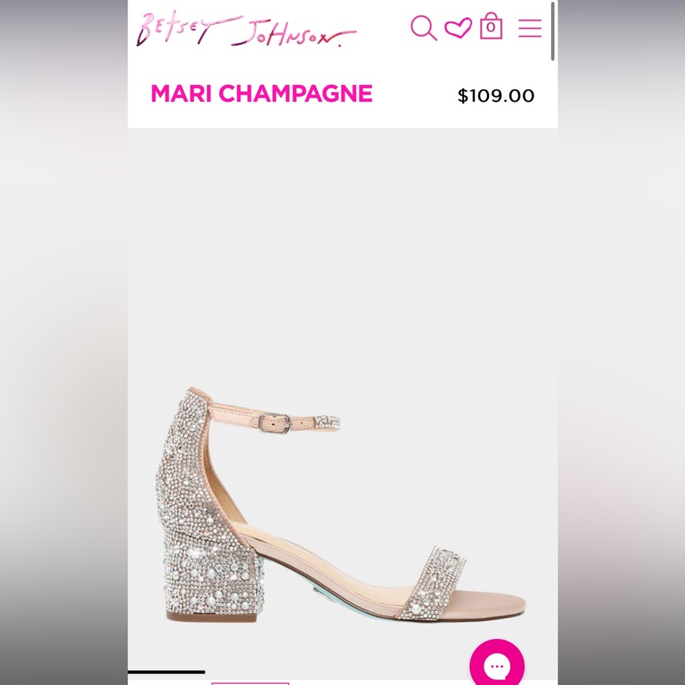 Betsy Johnson Mari Champagne heels